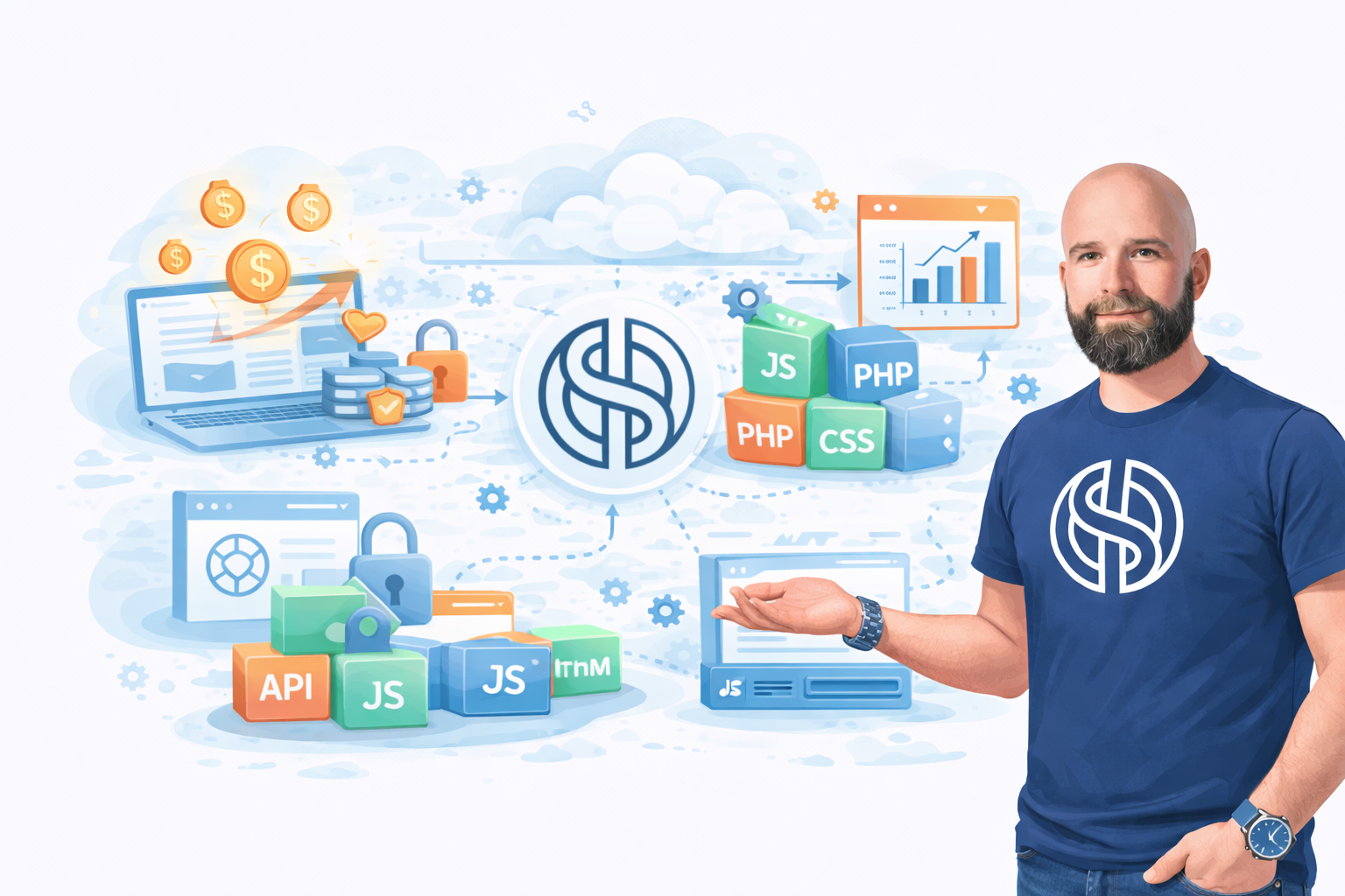 Informatyk od Stron obazujący zakres usług